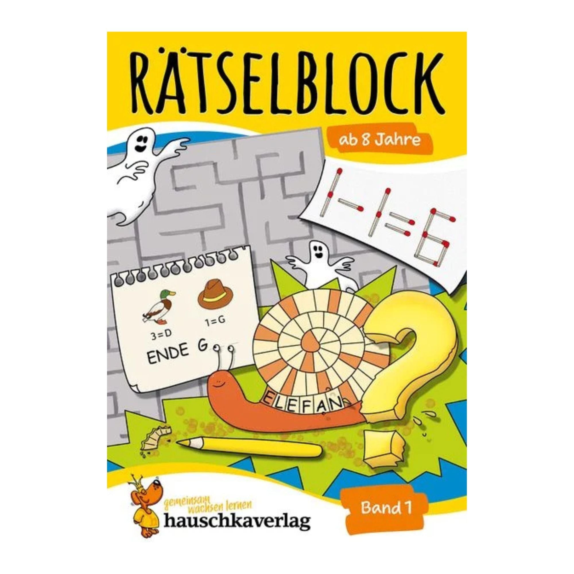 Rätselblock ab 8 Jahre, Band 1 - Nr. 633 Hauschka Verlag - malmichbuntbest.com