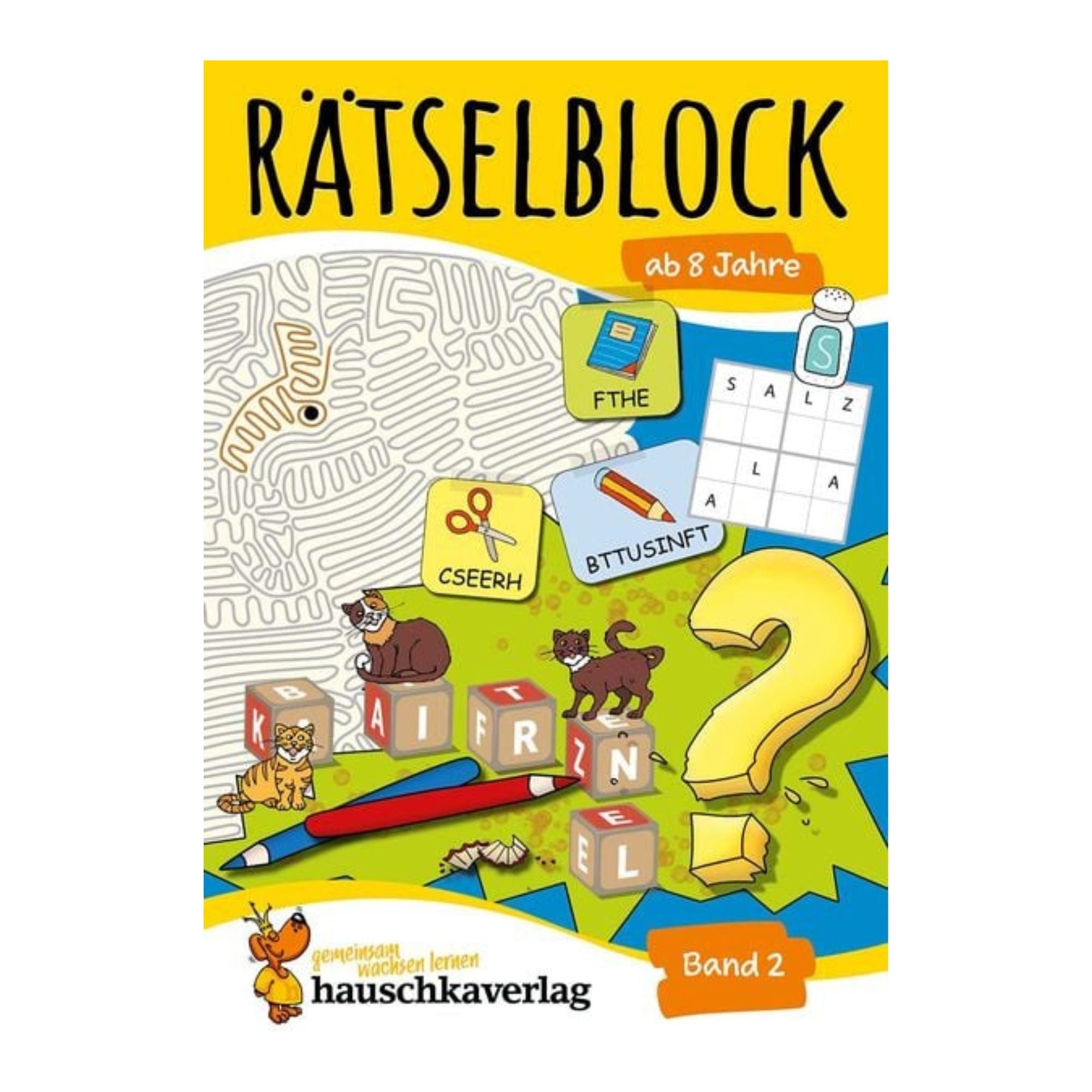 Rätselblock ab 8 Jahre, Band 2 - Nr. 639 Hauschka Verlag - malmichbuntbest.com