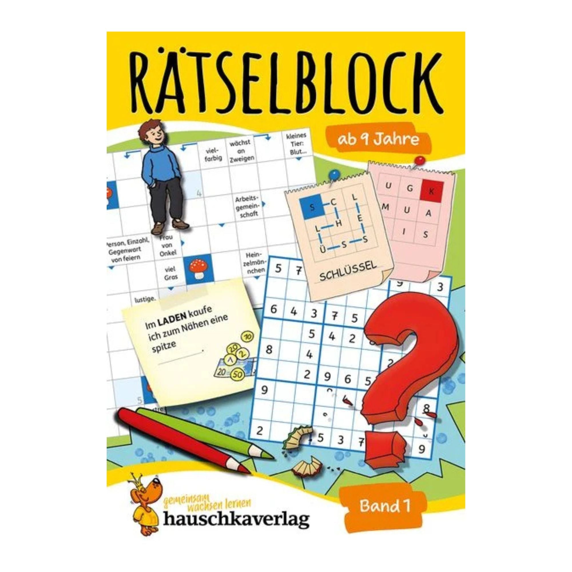 Rätselblock ab 9 Jahre, Band 1 - Nr. 634 Hauschka Verlag - malmichbuntbest.com