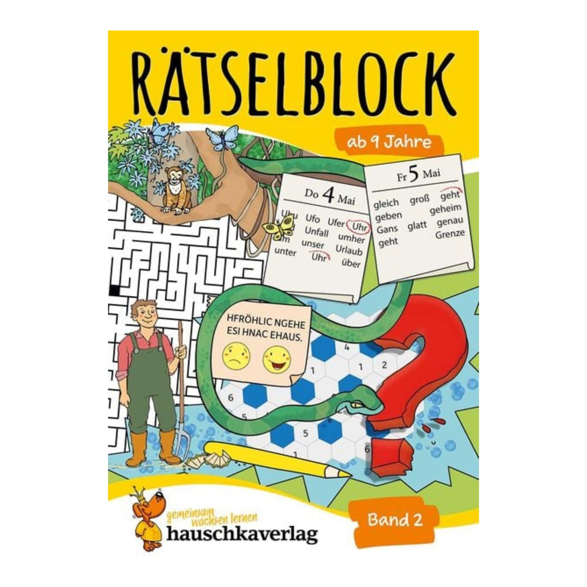 Rätselblock ab 9 Jahre, Band 2 - Nr. 640 Hauschka Verlag - malmichbuntbest.com