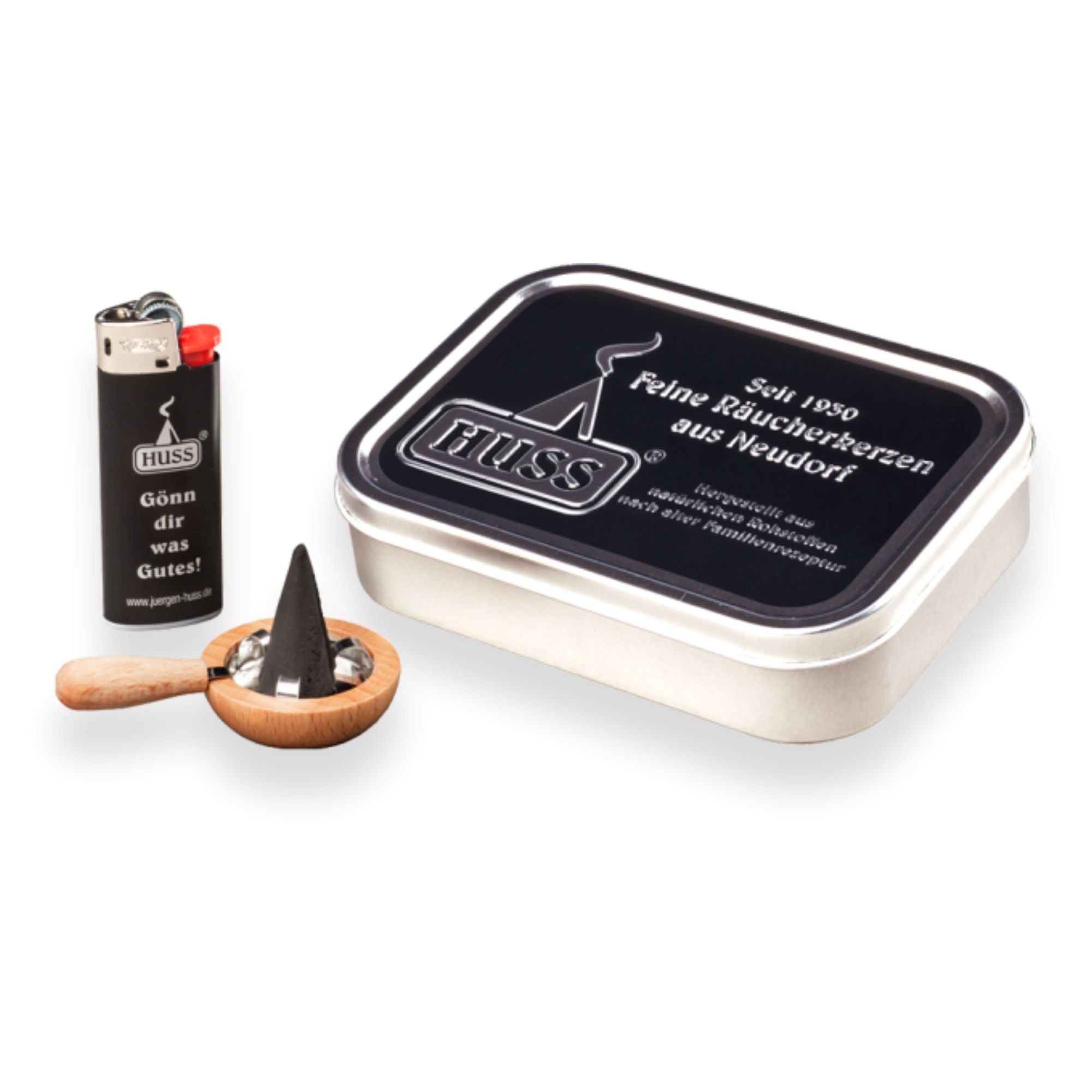 Räucherkerzen Schupperset - Blechdose groß Huss - malmichbuntbest.com