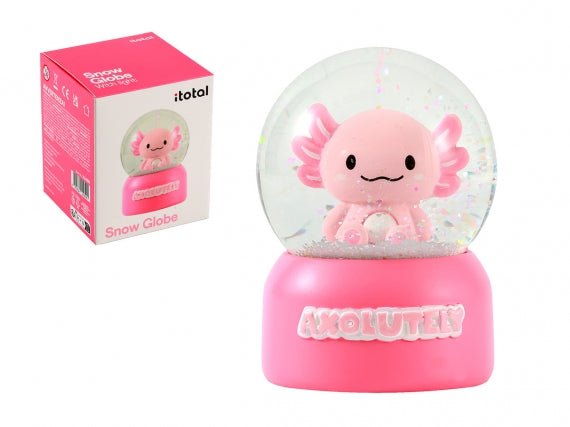 Schneekugel Axolotl AXOLUTELY – Süße Glitzerkugel mit Axolotl | i - Total i - Total - malmichbuntbest.com