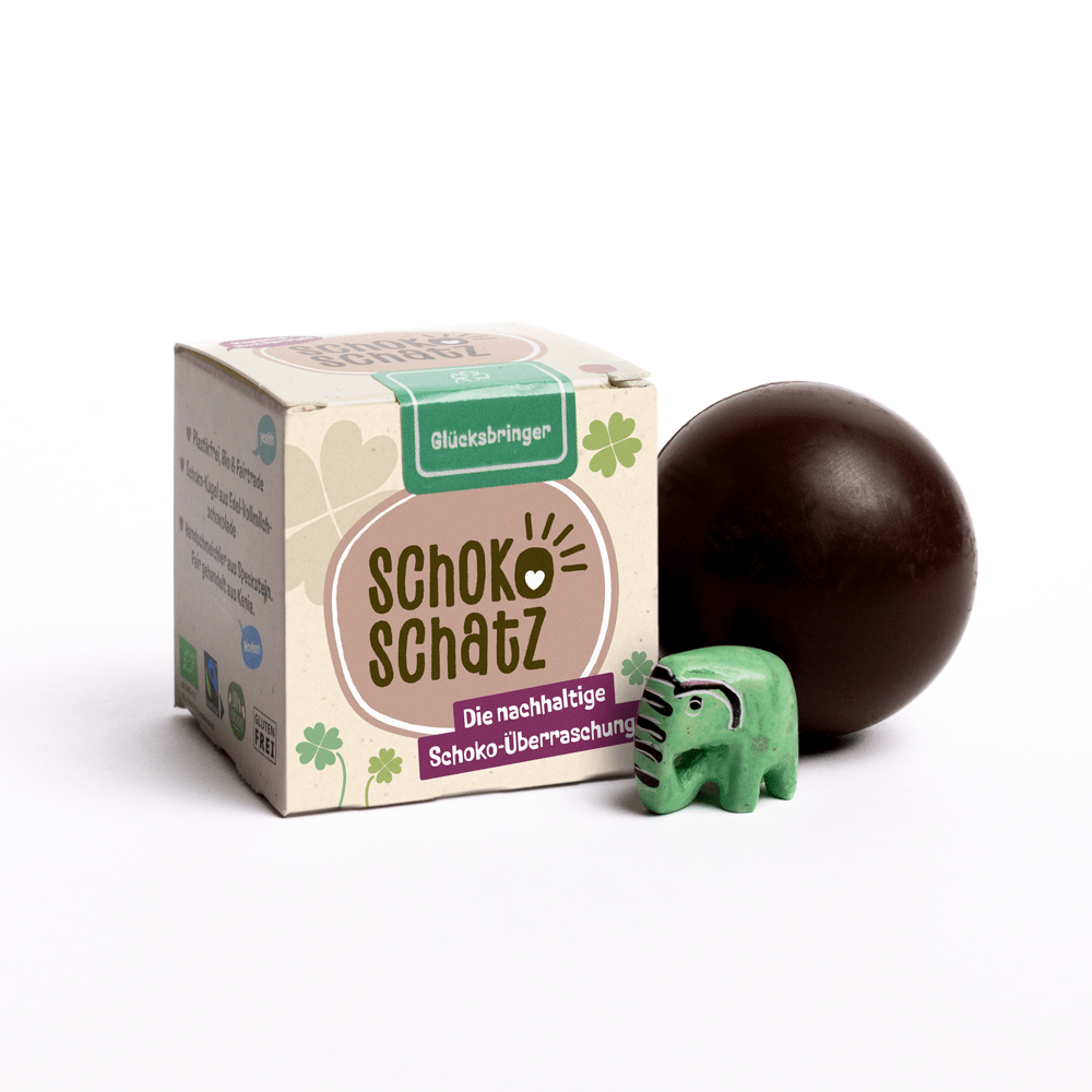 Schokokugel mit Überraschung - "Glücksbringer" für Ostern SchokoSchatz e.K. - malmichbuntbest.com