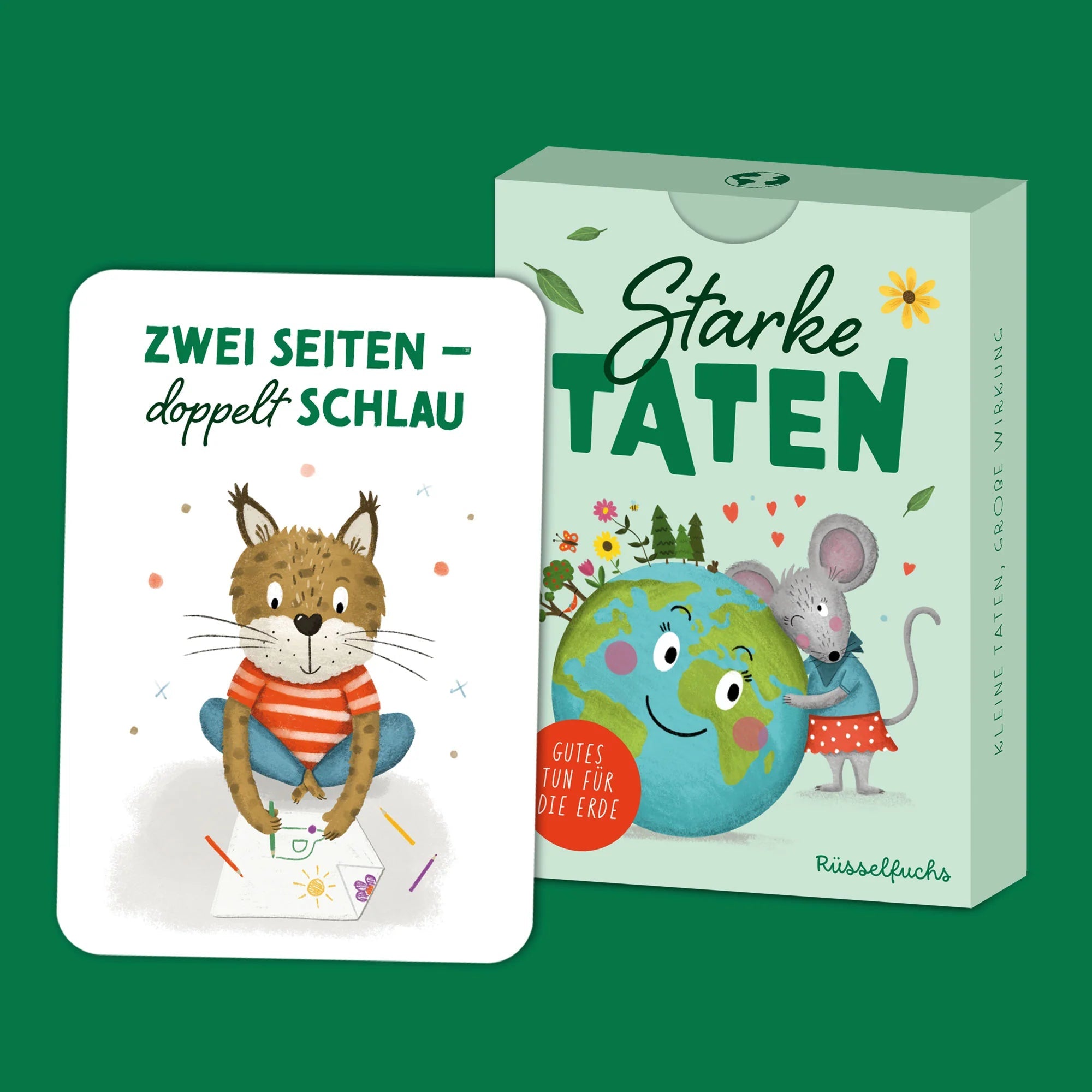 Starke Taten - Kartenspiel für Kinder Rüsselfuchs - malmichbuntbest.com