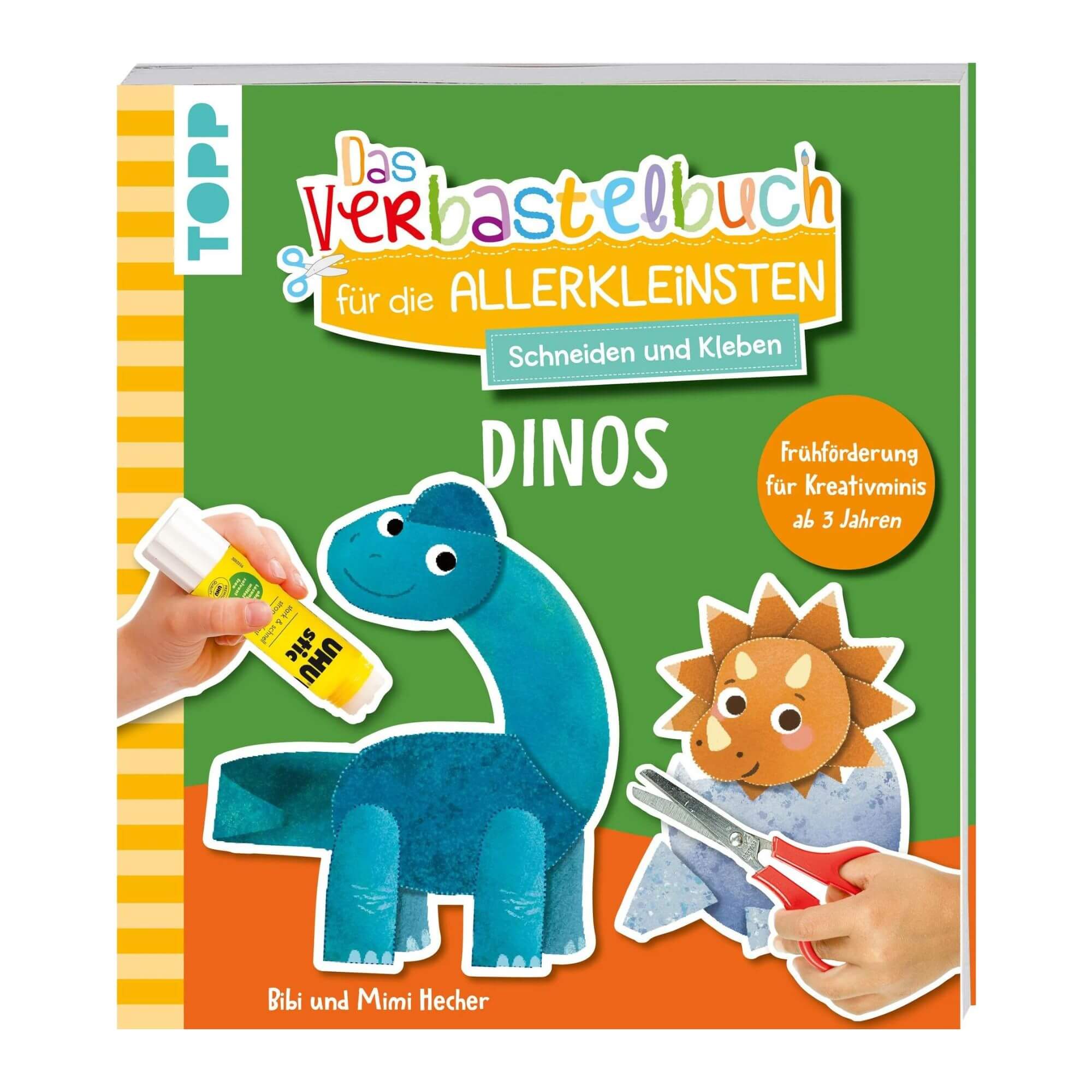 Verbastelbuch für die Allerkleinsten: Dinos TOPP Verlag - malmichbuntbest.com