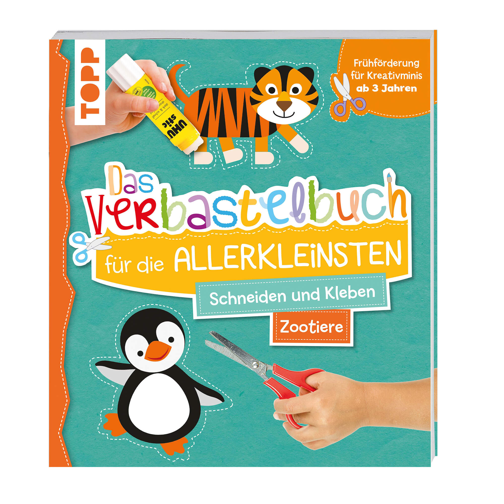 Verbastelbuch für die Allerkleinsten: Zootiere TOPP Verlag - malmichbuntbest.com