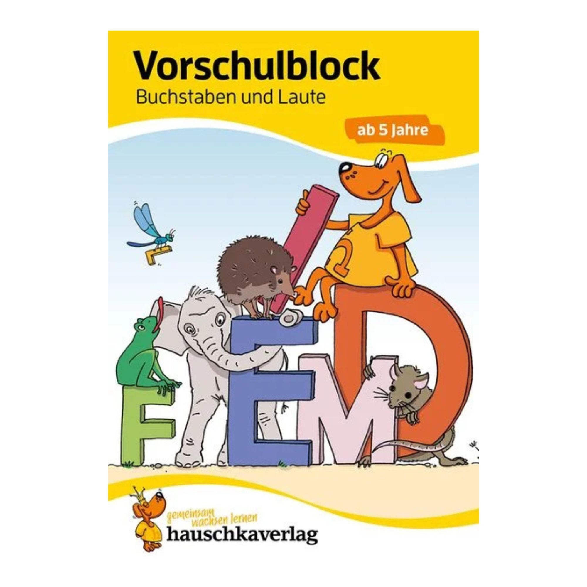 Vorschulblock – Buchstaben und Laute ab 5 Jahre - Nr. 628 Hauschka Verlag - malmichbuntbest.com