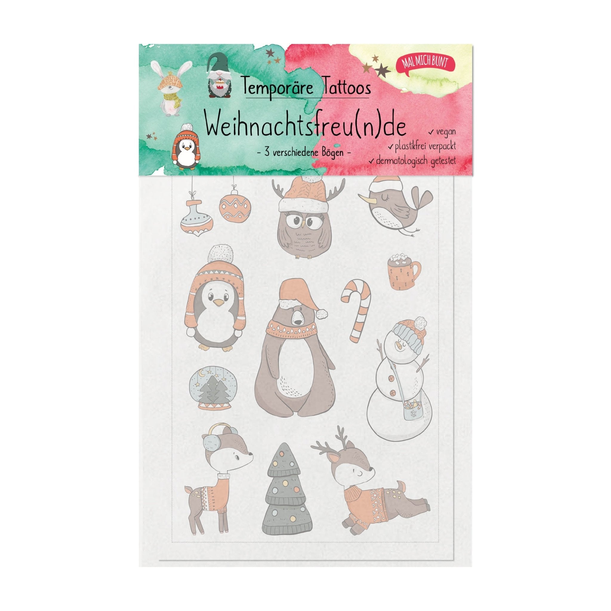 Weihnachten Kindertattoos Jeka - malmichbuntbest.com