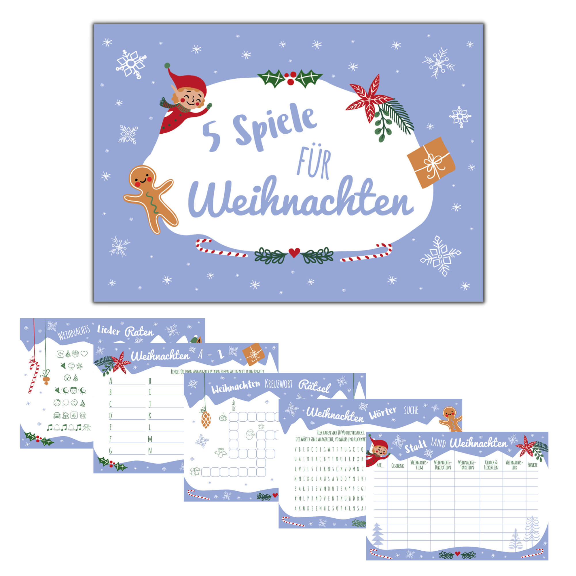Weihnachtsspiele - Set Elf Jeka - malmichbuntbest.com