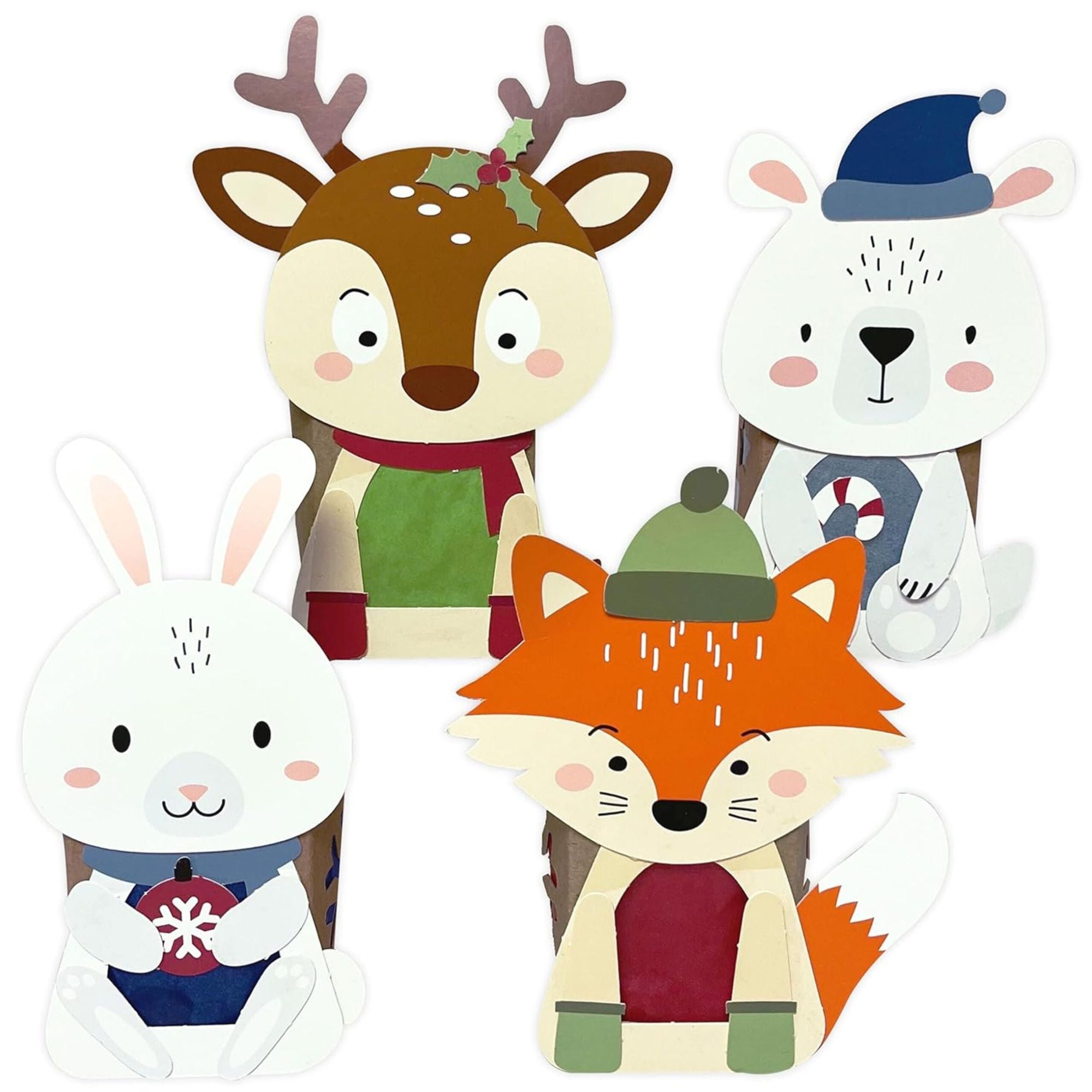 Windlichter Wintertiere Papierdrachen - malmichbuntbest.com