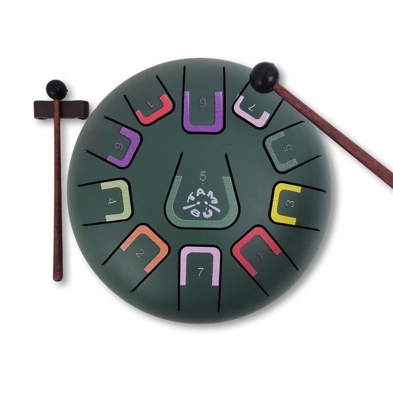 Zungentrommel Tambu Steel Drum - Wild Jungle (Jungle Green) JuegaConmigo - malmichbuntbest.com
