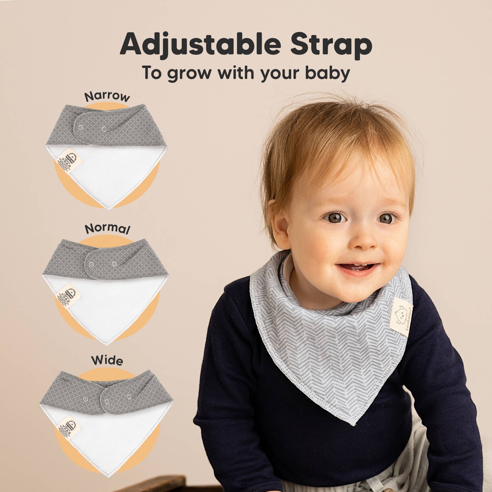 8er-Set Baby-Bandana-Lätzchen für Jungen und Mädchen: Nordisch