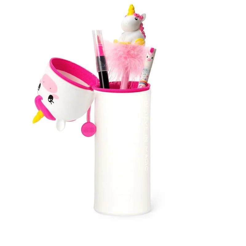 2 - in - 1 - Federmäppchen aus Silikon - Einhorn Legami - malmichbuntbest.com
