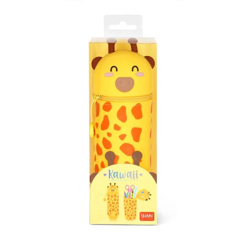 2 - in - 1 - Federmäppchen aus Silikon - Giraffe Legami - malmichbuntbest.com