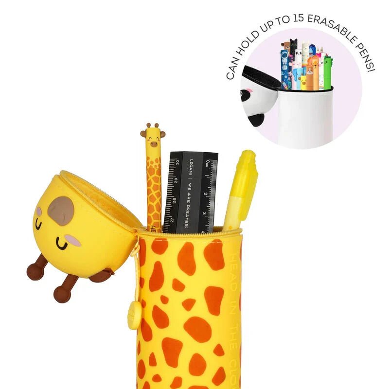 2 - in - 1 - Federmäppchen aus Silikon - Giraffe Legami - malmichbuntbest.com