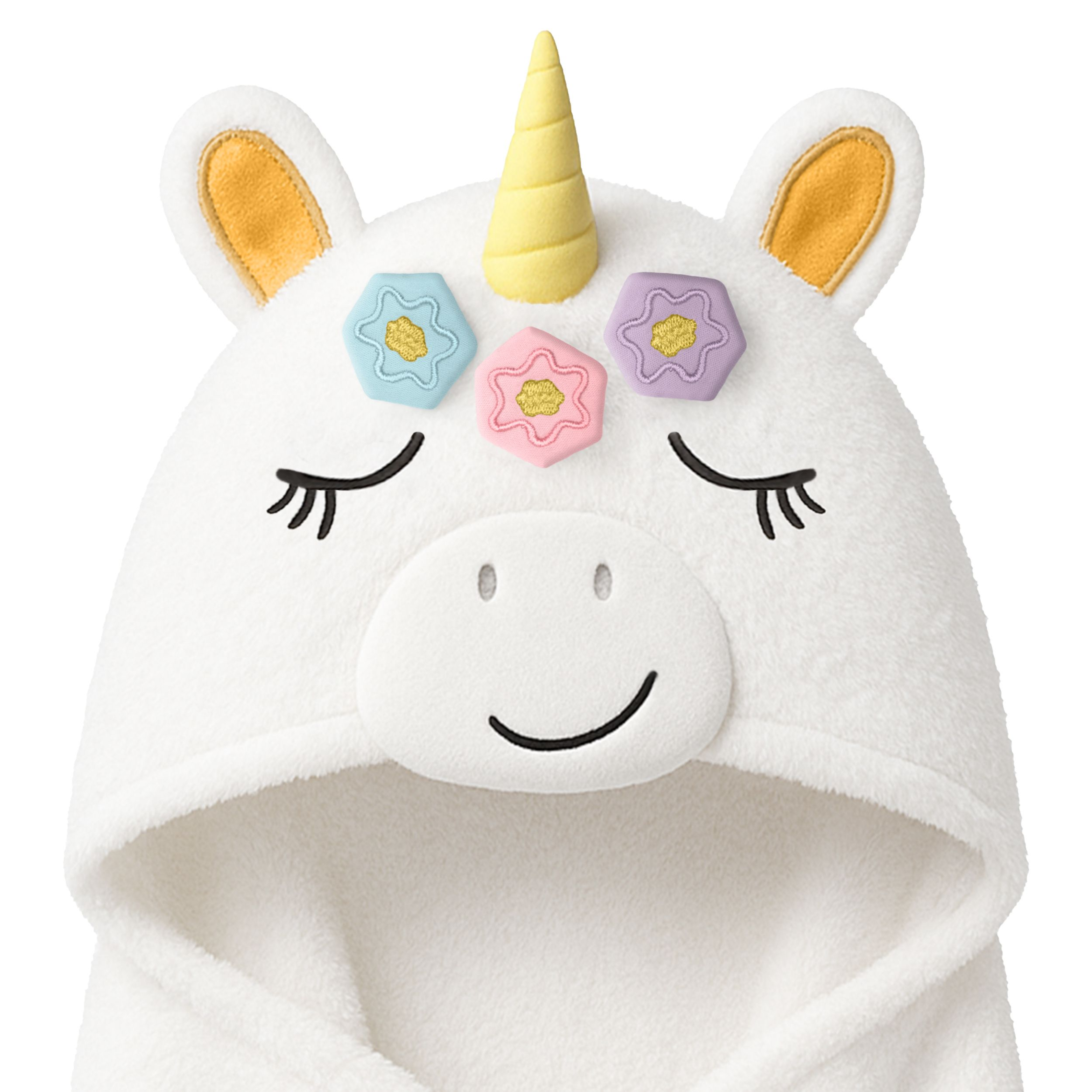 KeaBabies PlayPals Kapuzenhandtuch für Babys: Einhorn