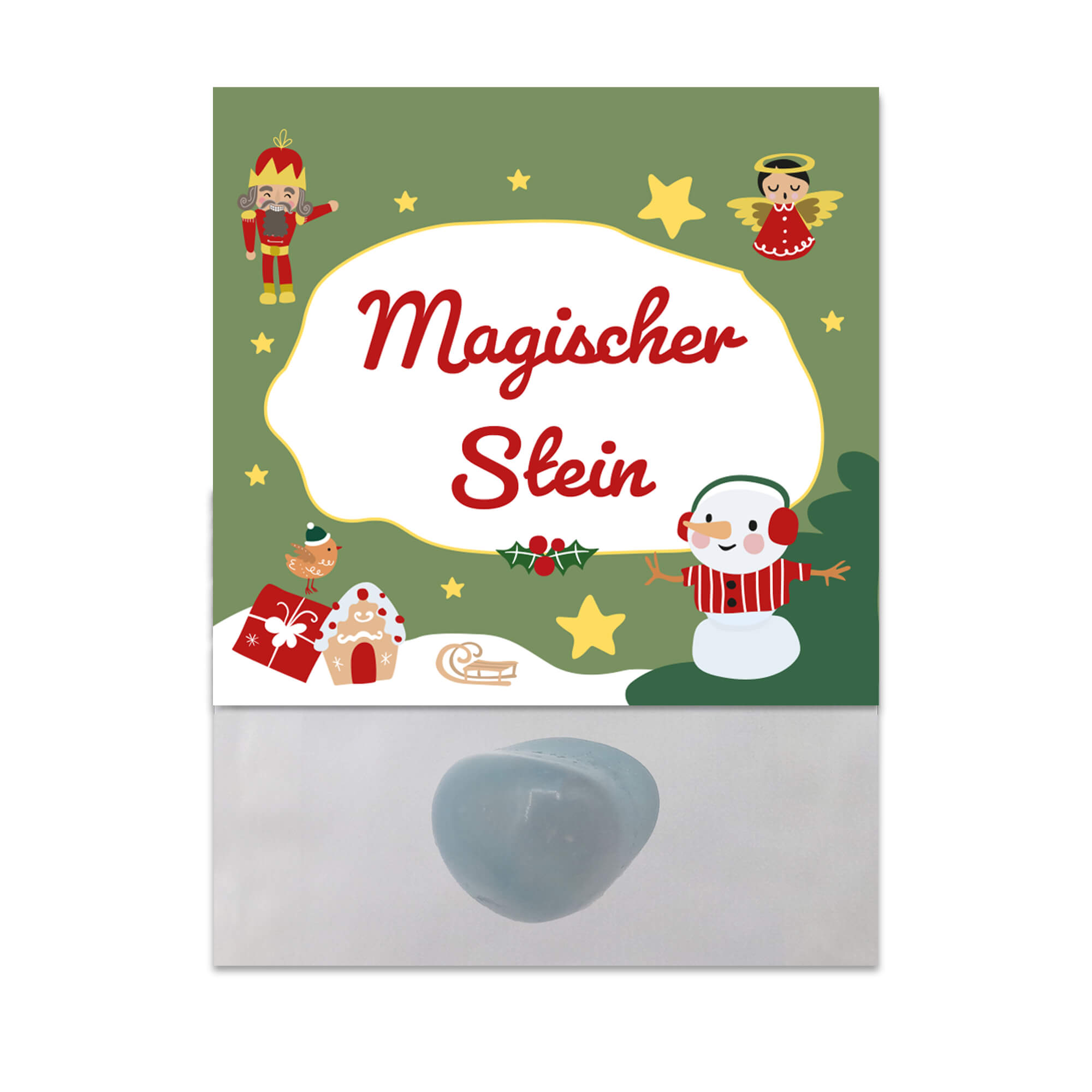 8er Set Glückssteine Weihnachten (Grün) Jeka - malmichbuntbest.com