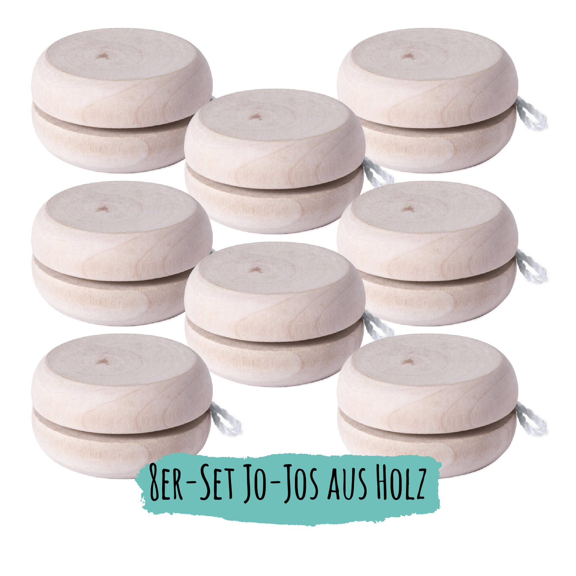 8er Set Jojo aus Holz Jeka - malmichbuntbest.com