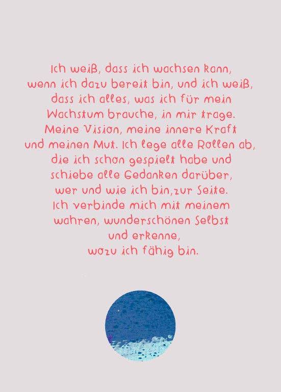 Affirmationskarten Set für Erwachsene - "Karten für ein gutes Leben" Frau Ottilie - malmichbuntbest.com