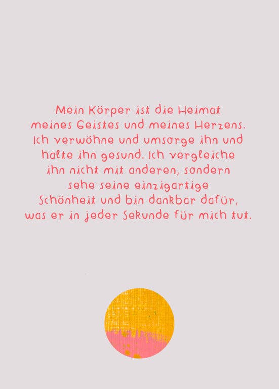 Affirmationskarten Set für Erwachsene - "Karten für ein gutes Leben" Frau Ottilie - malmichbuntbest.com