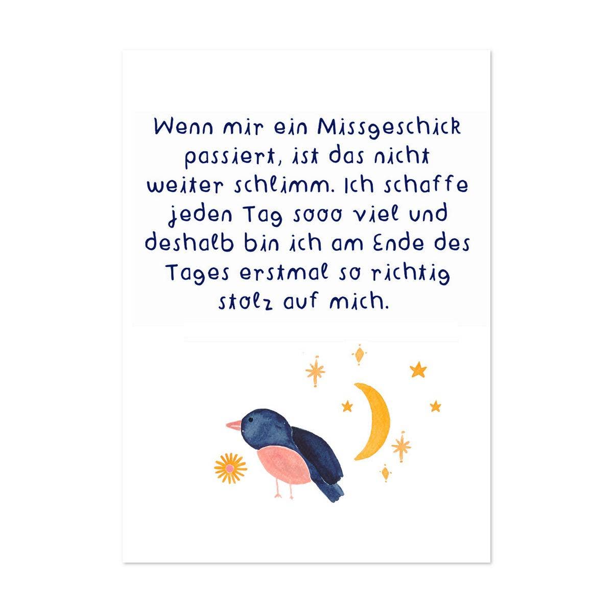 Affirmationskarten Set für Kinder - "Karten für ein schönes Leben" Frau Ottilie - malmichbuntbest.com