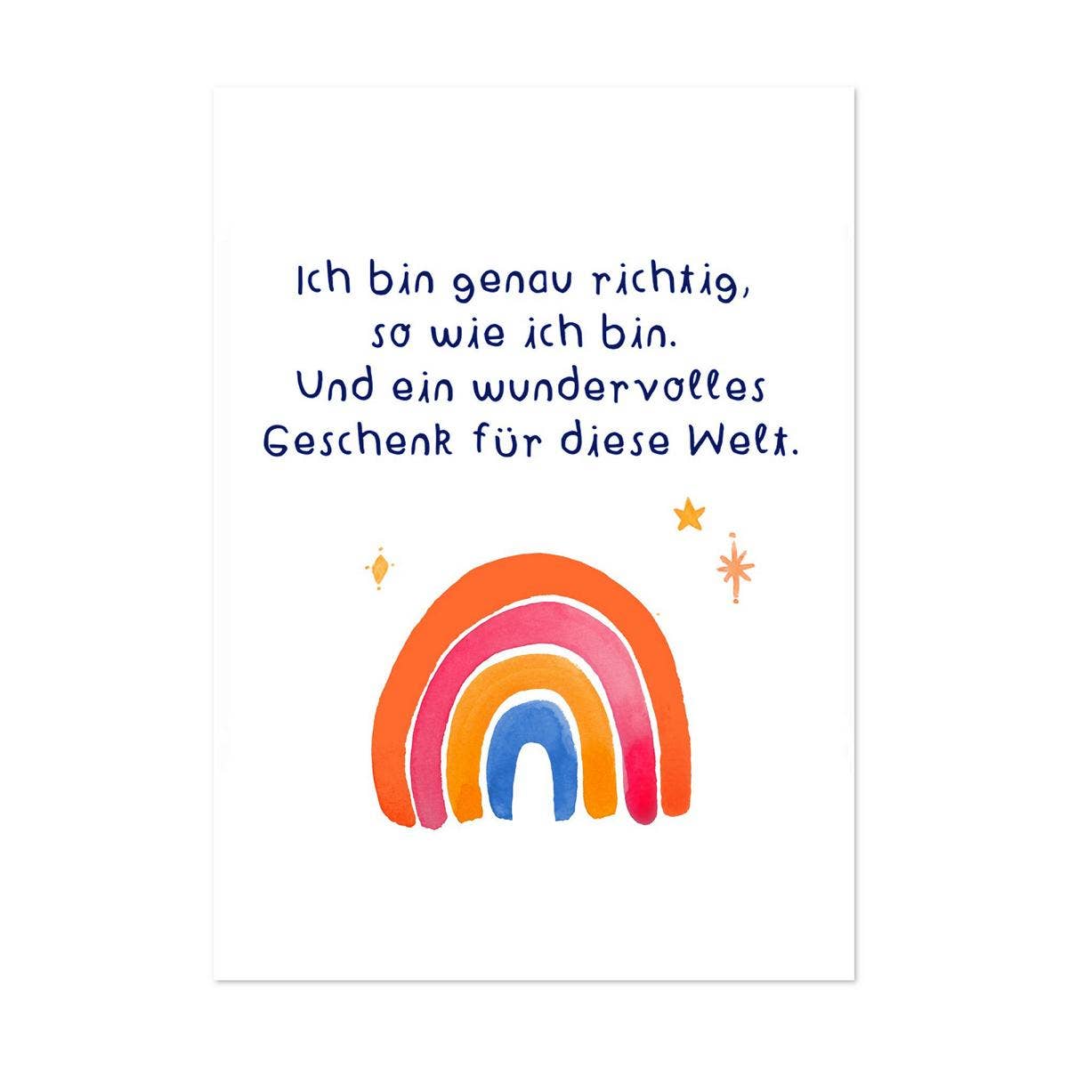 Affirmationskarten Set für Kinder - "Karten für ein schönes Leben" Frau Ottilie - malmichbuntbest.com