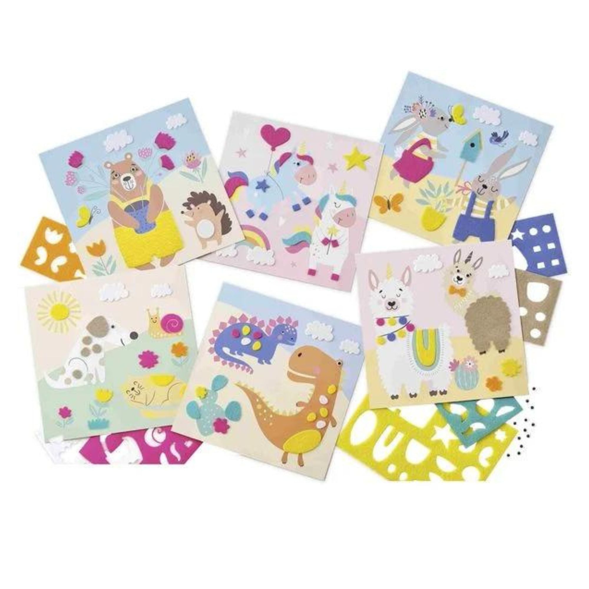 Bastelset Filzbilder "Happy friends" Ursus - malmichbuntbest.com