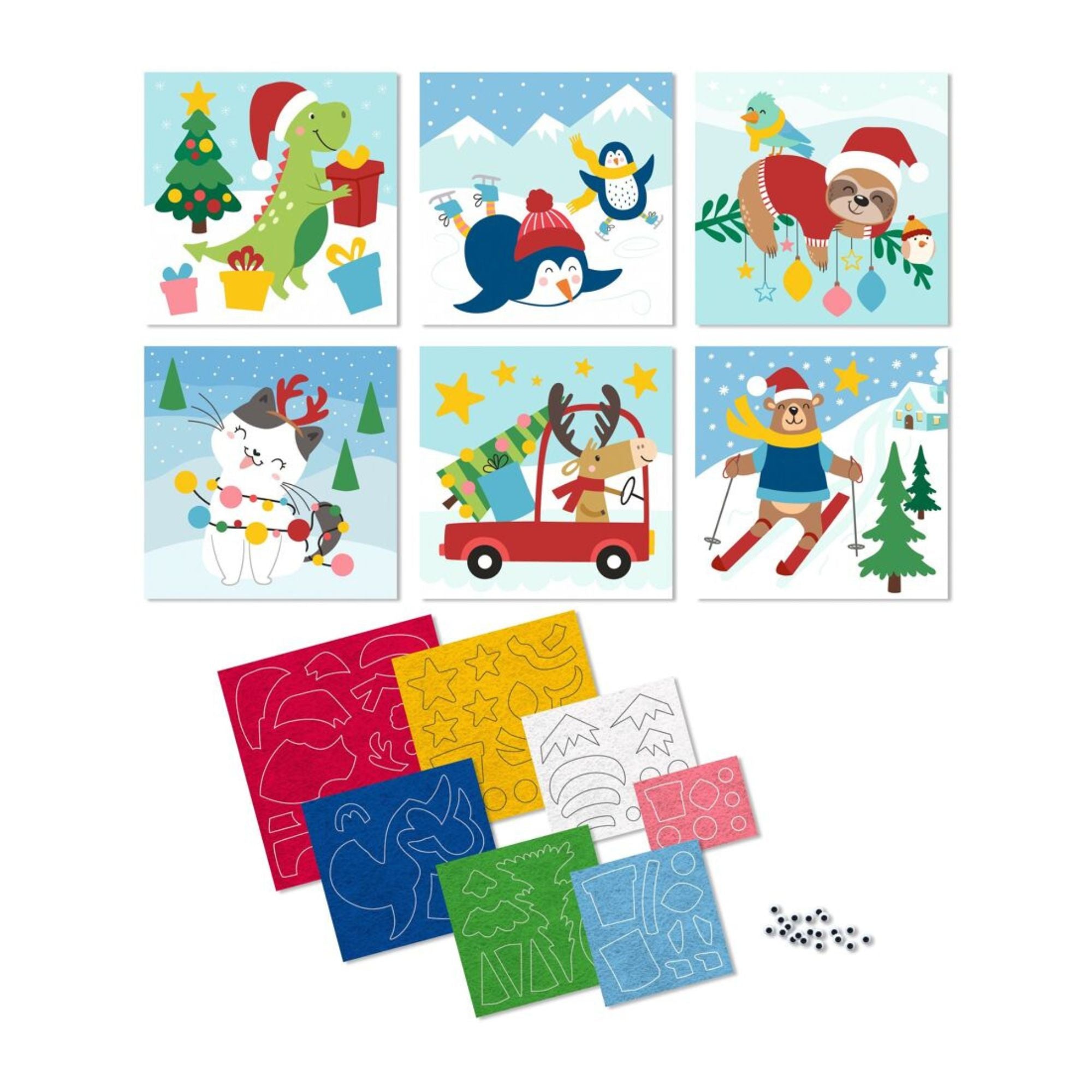Bastelset Filzbilder "Winter friends" Ursus - malmichbuntbest.com