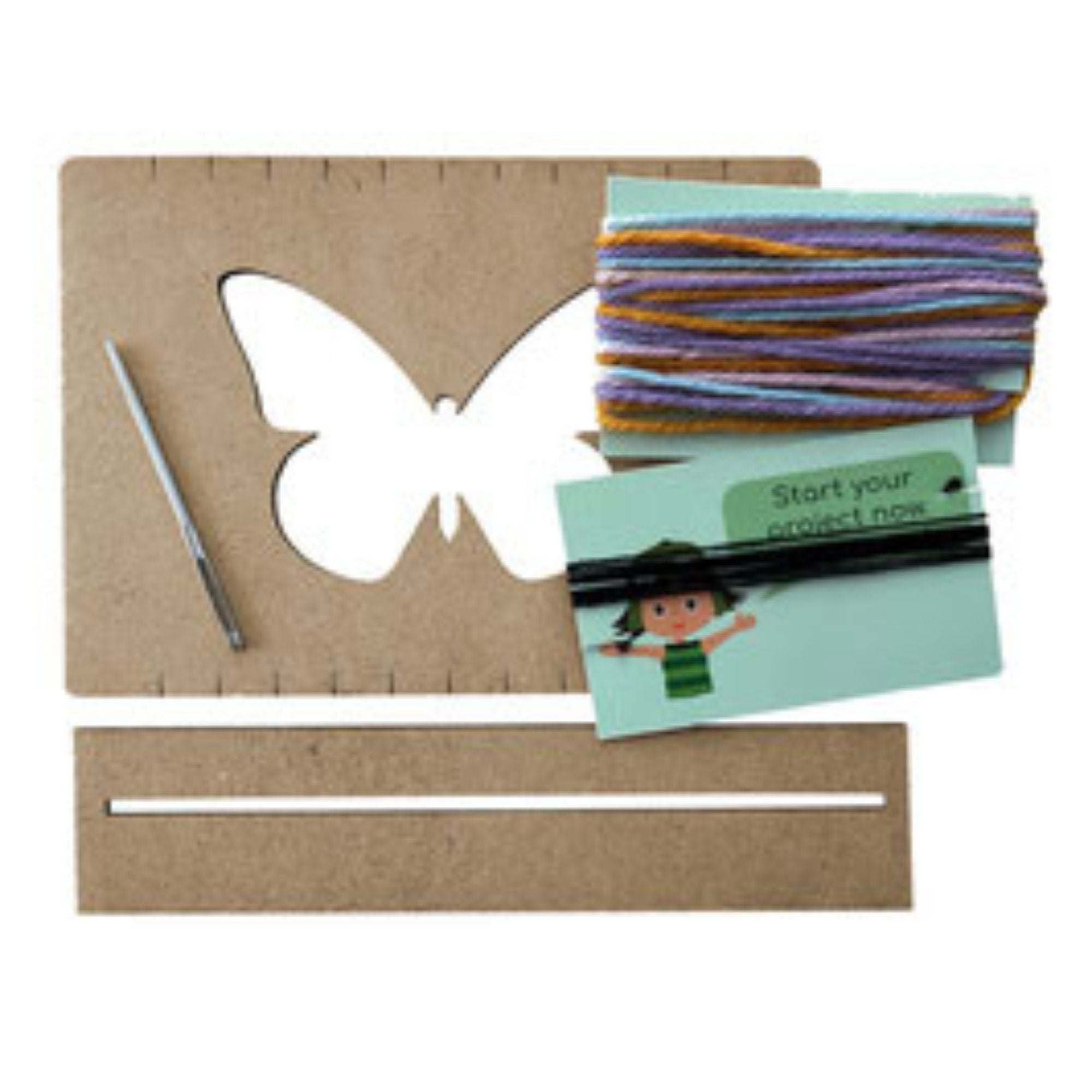 Bastelset Schmetterling - Weben für Kinder Mikiprojekt - malmichbuntbest.com