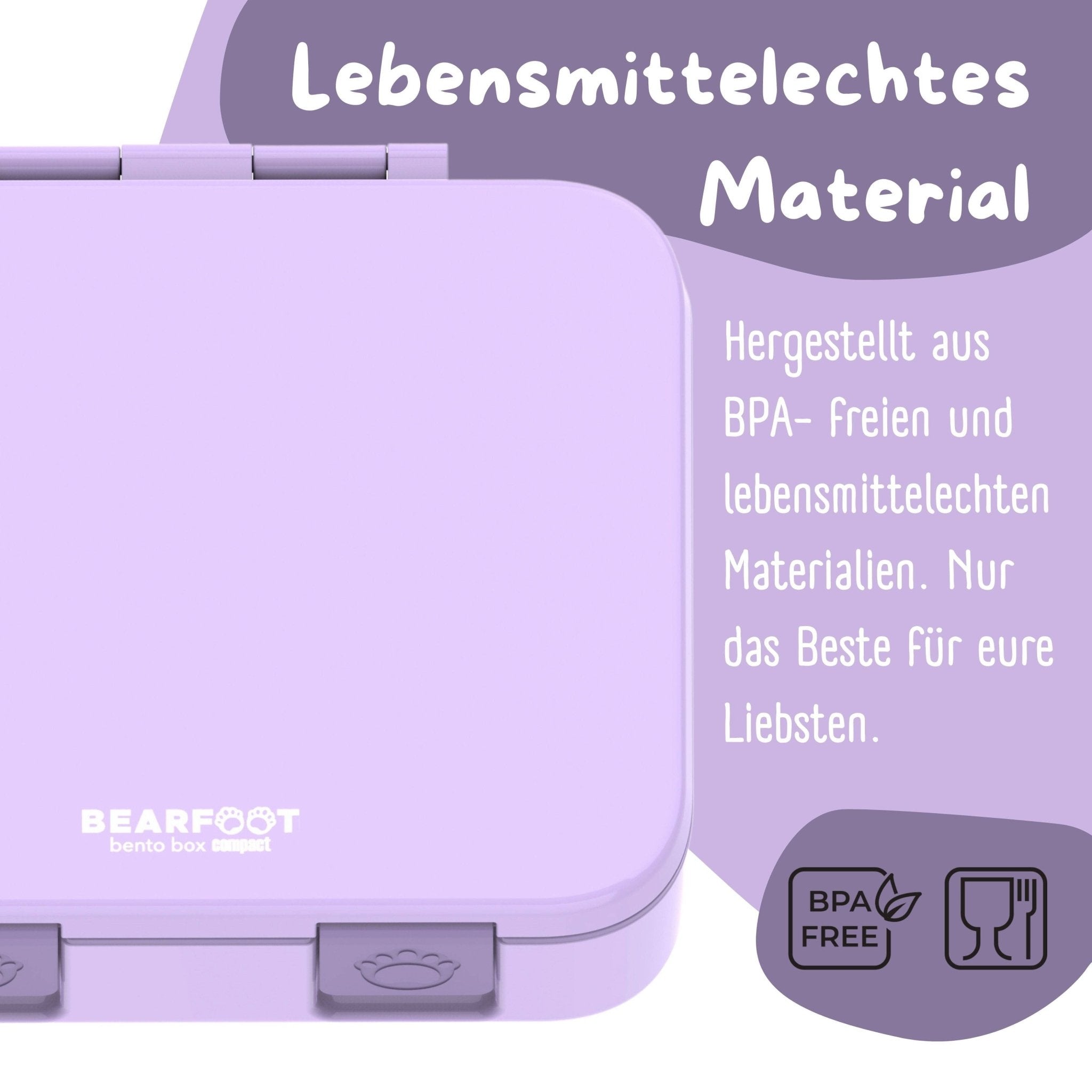 BEARFOOT Bento Box COMPACT - lila: 1.000ml BEARFOOT - malmichbuntbest.com