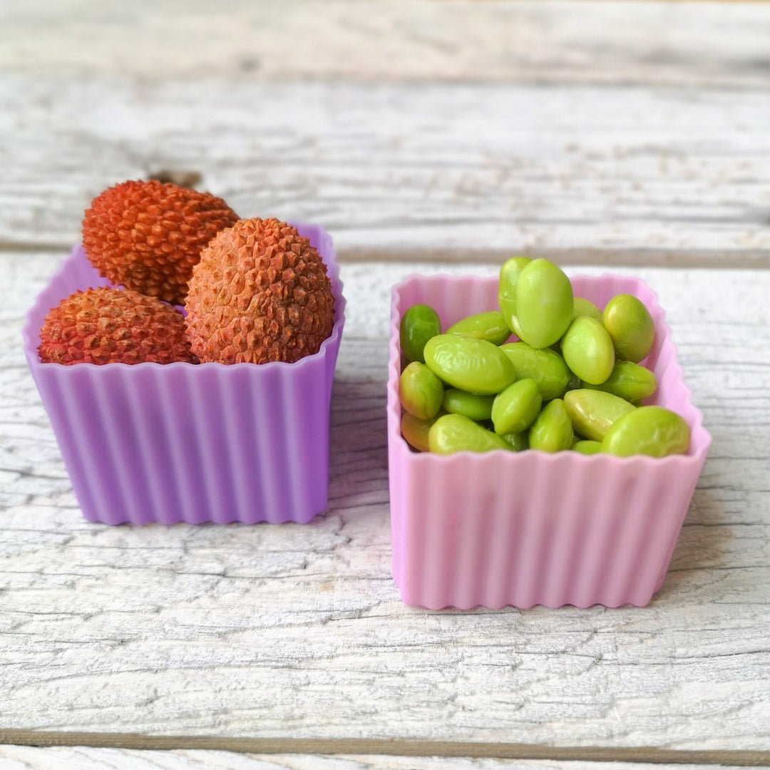 Bento Förmchen, 4er Set - LEKKABOX Cups - Rosa/Flieder Lekkabox - malmichbuntbest.com