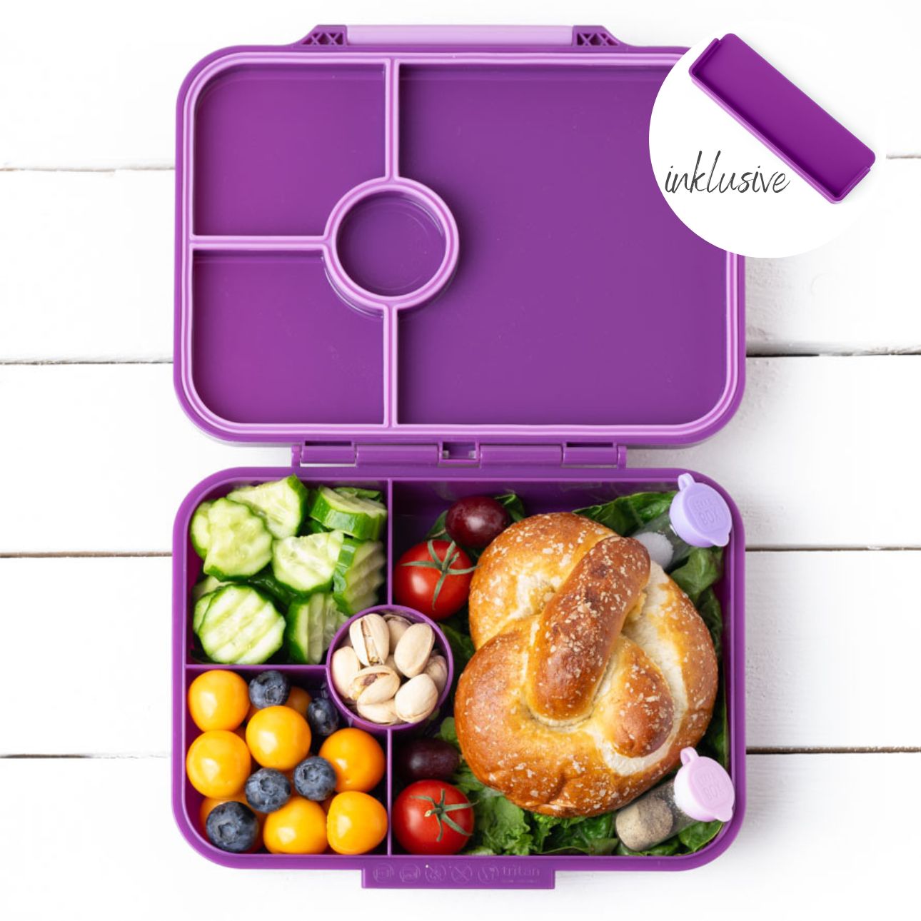 Brotdose LEKKABOX® Classic Lilac Lekkabox - malmichbuntbest.com