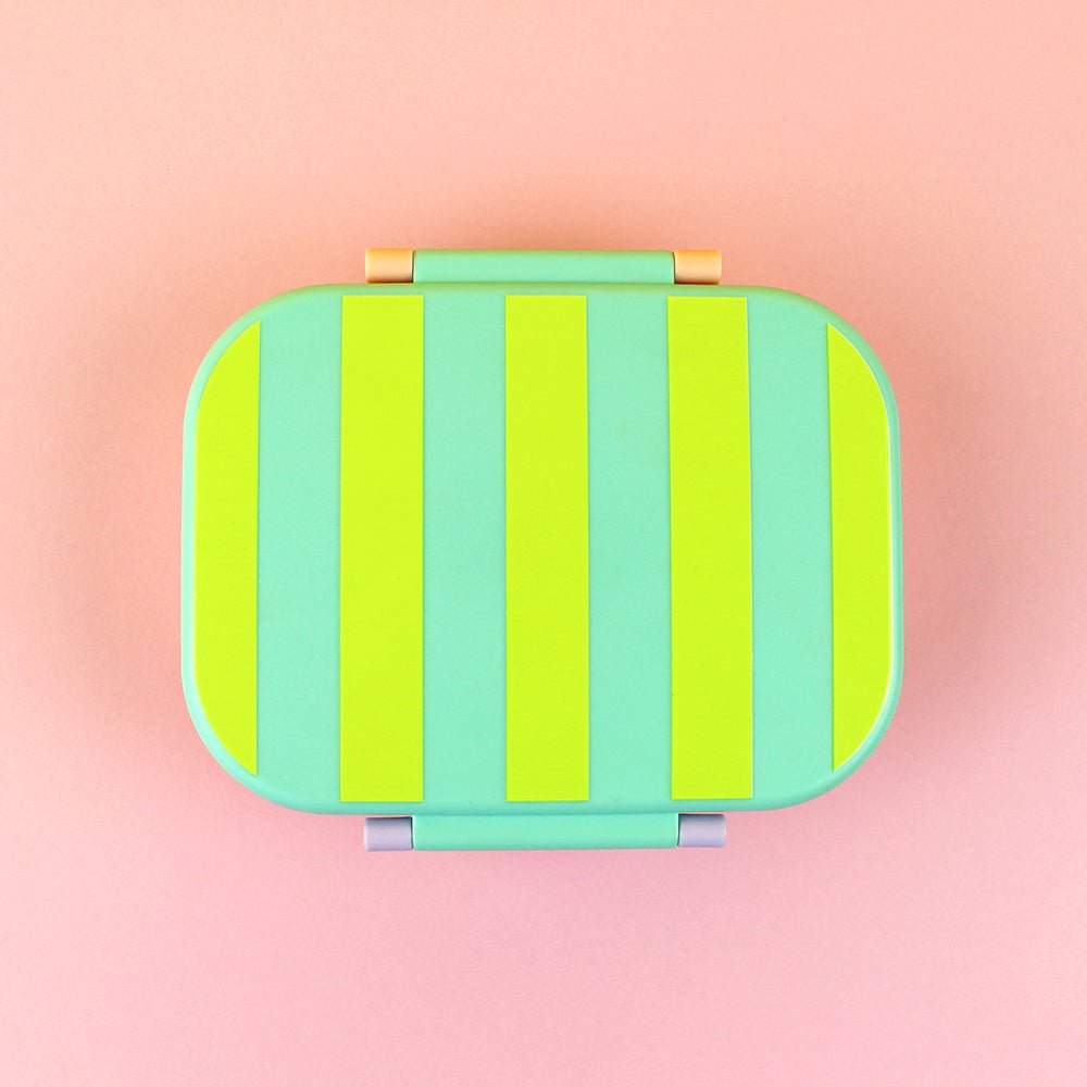 Brotdose/Lunchbox – mint/gelb/apricot im Geschenkkarton Ava & Yves - malmichbuntbest.com