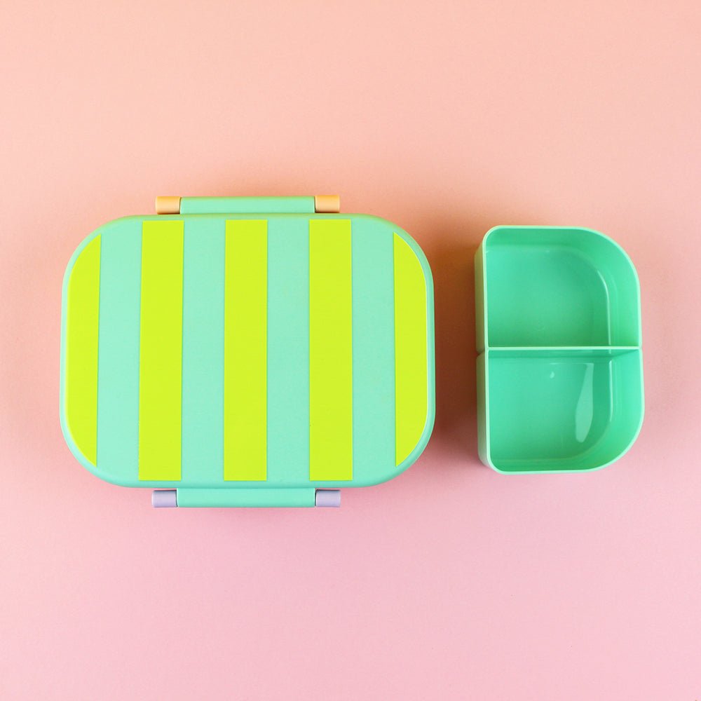 Brotdose/Lunchbox – mint/gelb/apricot im Geschenkkarton Ava & Yves - malmichbuntbest.com