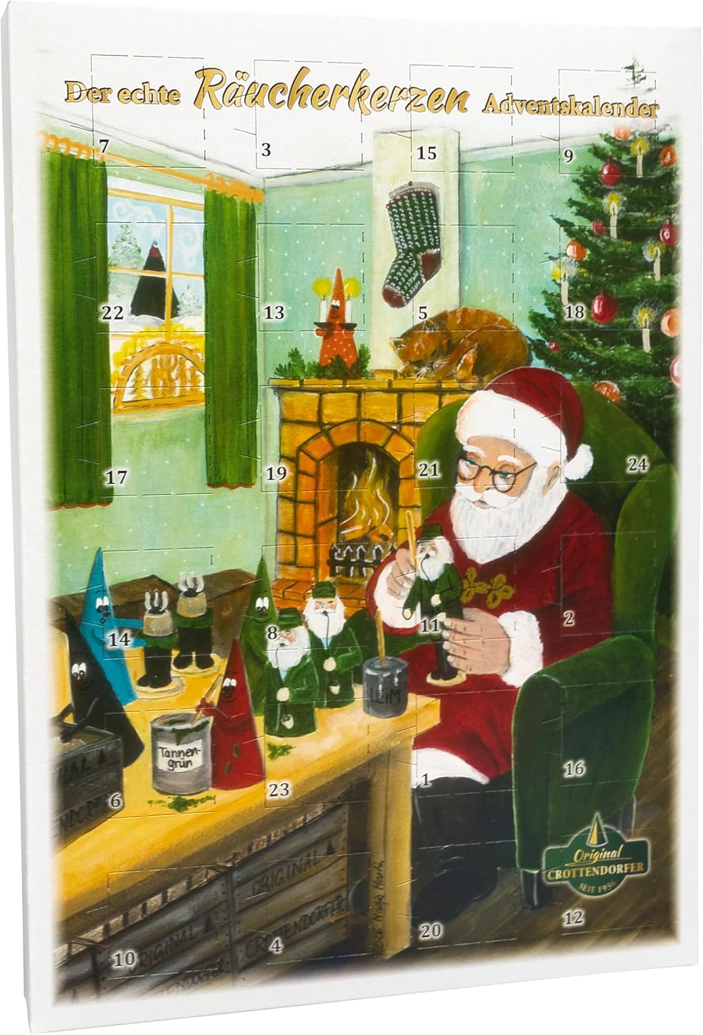 Crottendorfer der echte Räucherkerzen Adventskalender Hochformat 2026 Original Crottendorfer - malmichbuntbest.com