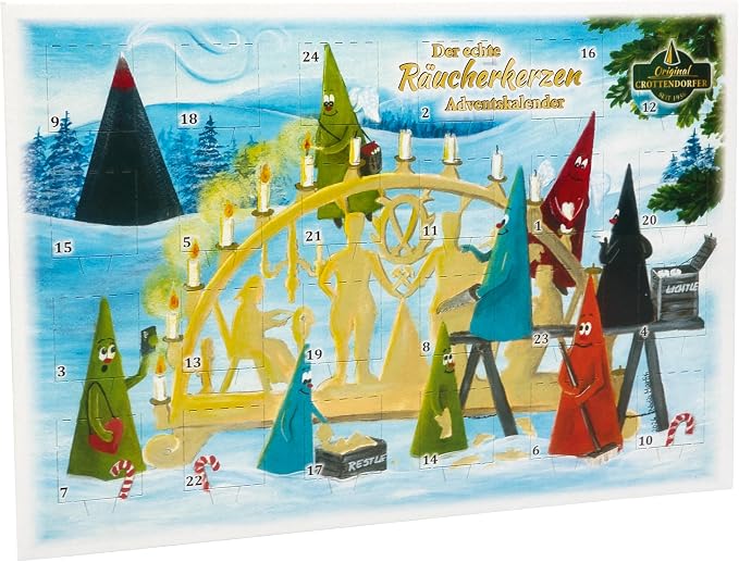 Crottendorfer Räucherkerzen Adventskalender 2026 Original Crottendorfer - malmichbuntbest.com