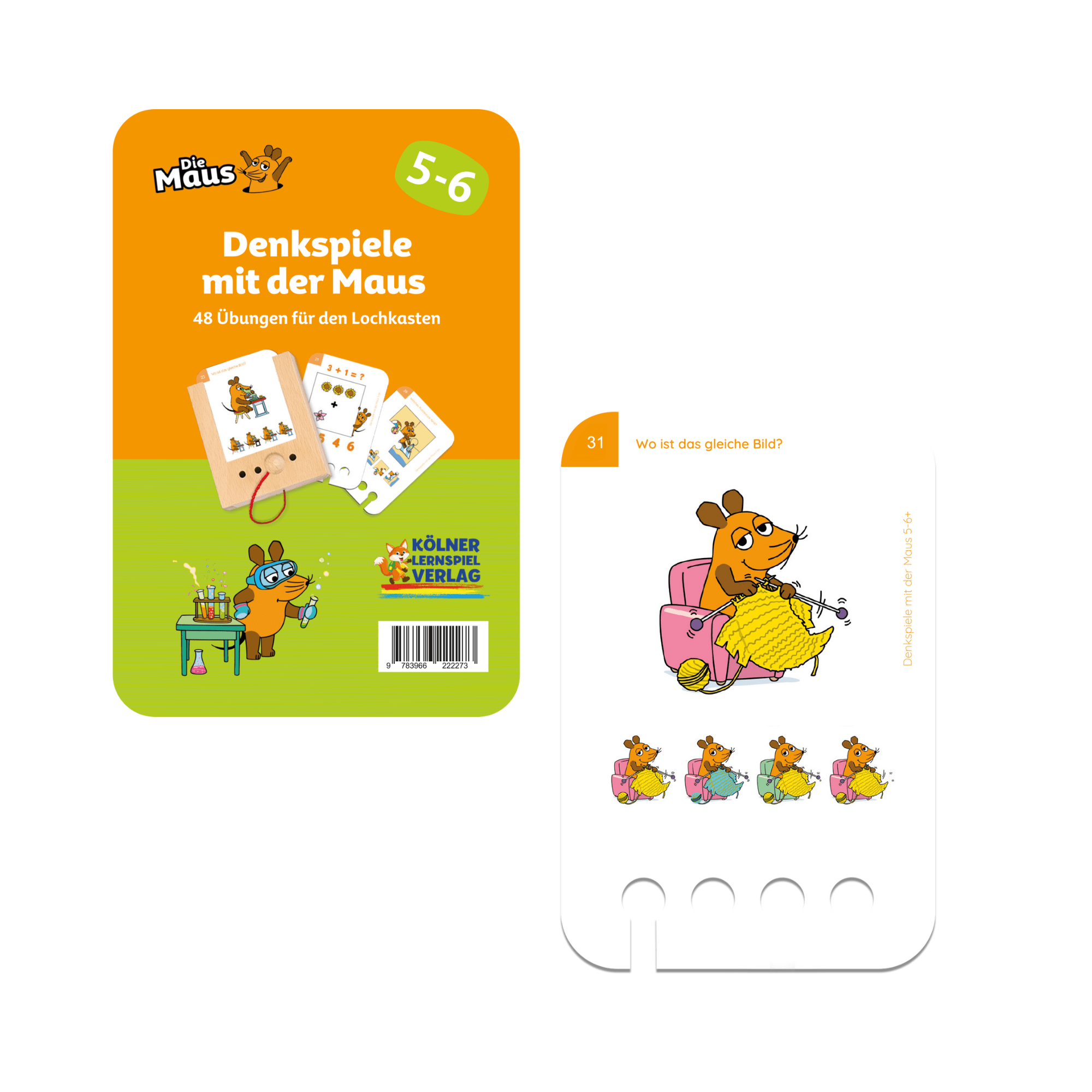Denkspiele mit der Maus 5 - 6+ - Übungen für den Lochkasten Lernspielverlag - malmichbuntbest.com