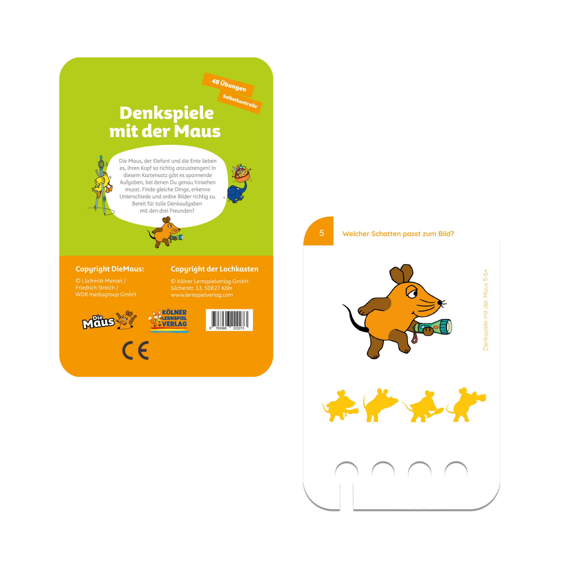Denkspiele mit der Maus 5 - 6+ - Übungen für den Lochkasten Lernspielverlag - malmichbuntbest.com