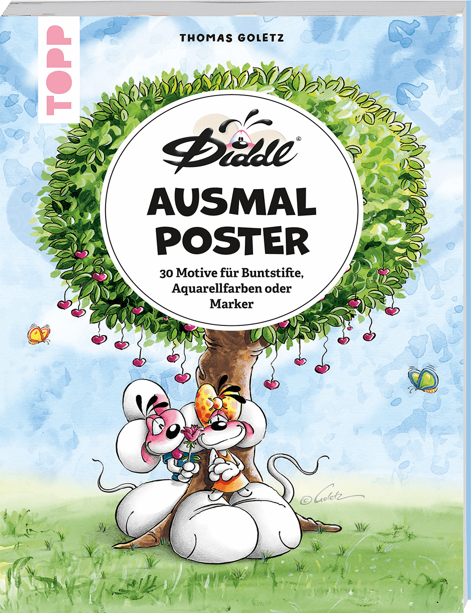Die bunte Welt von DIDDL und seinen Freunden - 30 Ausmalposter TOPP Verlag - malmichbuntbest.com