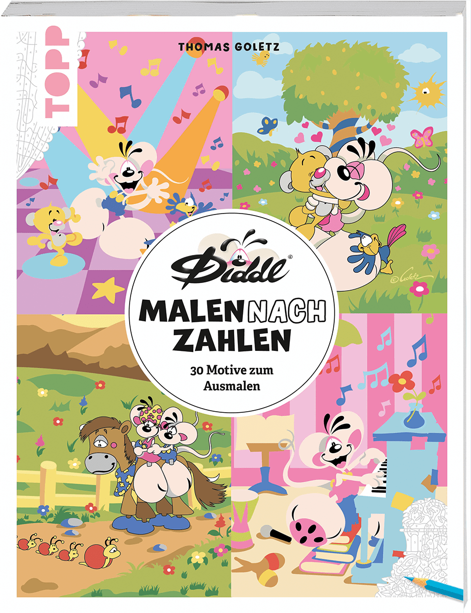 Die bunte Welt von DIDDL und seinen Freunden - Malen nach Zahlen TOPP Verlag - malmichbuntbest.com
