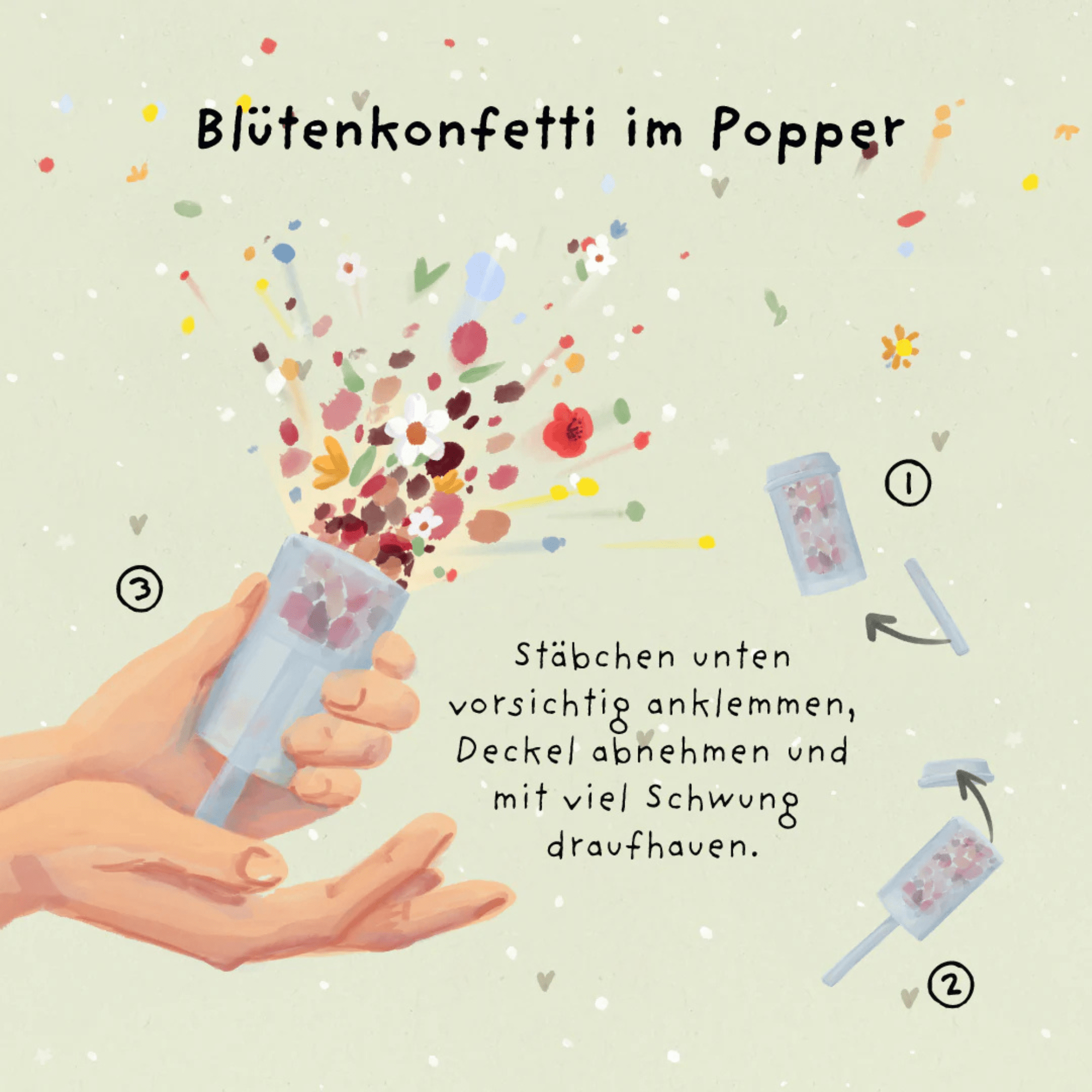 Die Stadtgärtner Blütenkonfetti im Popper - Love You Bestie Die Stadtgärtner - malmichbuntbest.com
