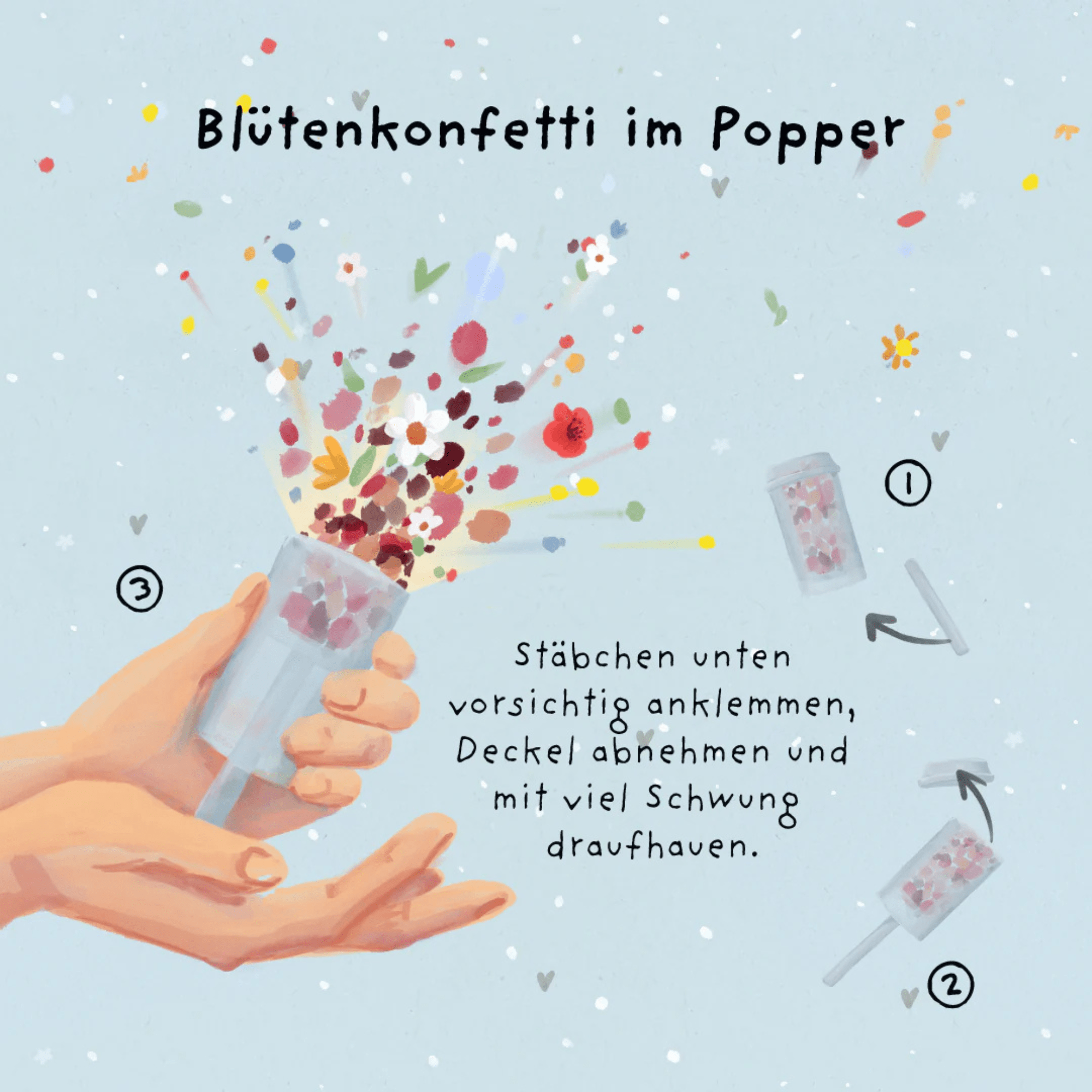 Die Stadtgärtner Blütenkonfetti im Popper - Yay! Die Stadtgärtner - malmichbuntbest.com