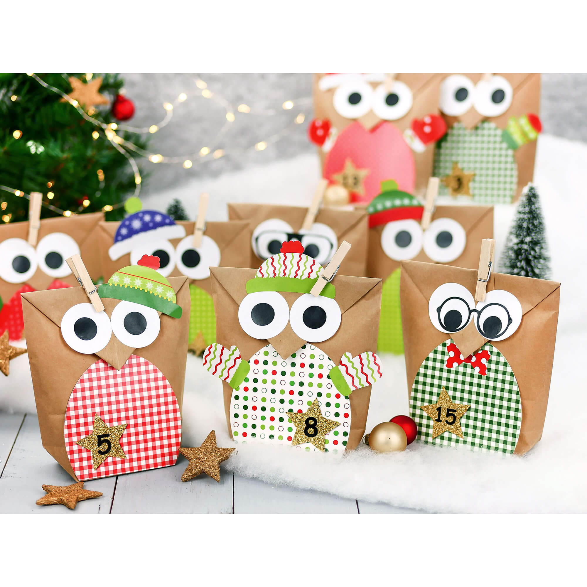 DIY Eulen Adventskalender Papierdrachen Papierdrachen - malmichbuntbest.com