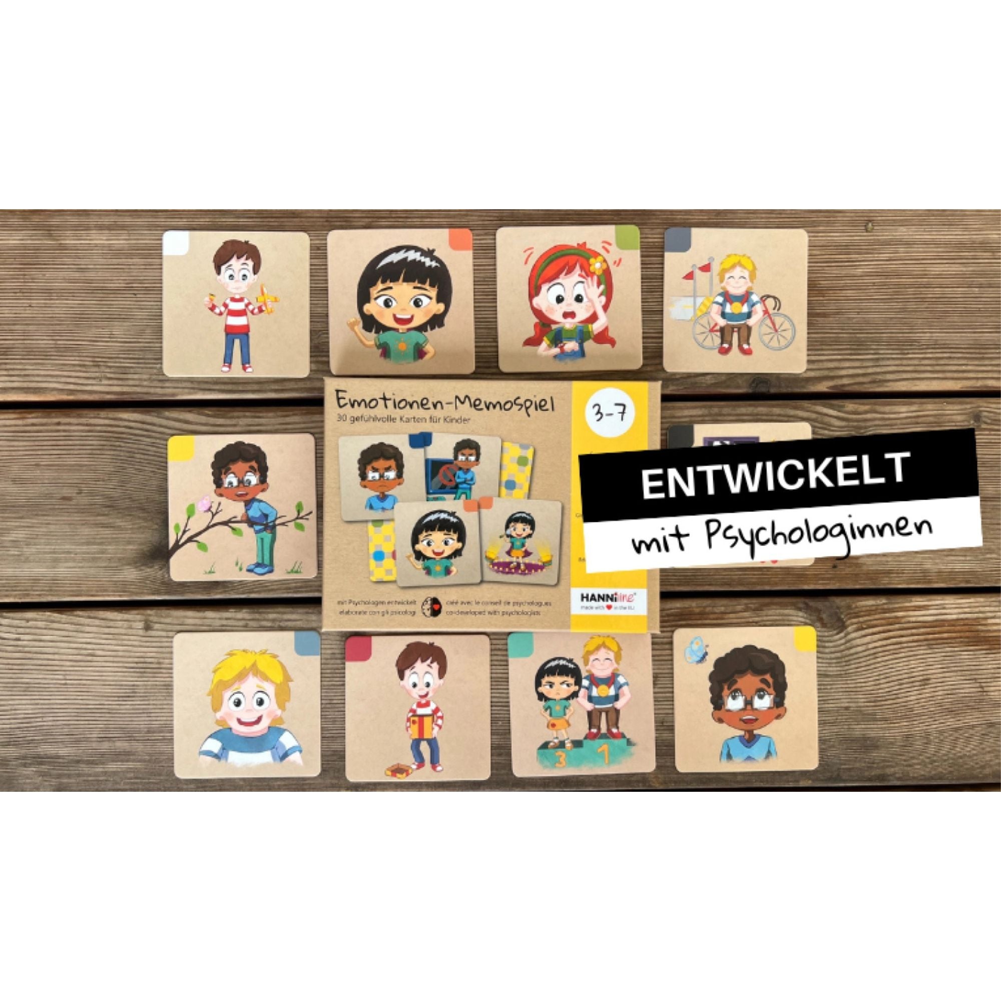 Emotionen - Memospiel (3 - 7 Jahre) HANNIline - malmichbuntbest.com