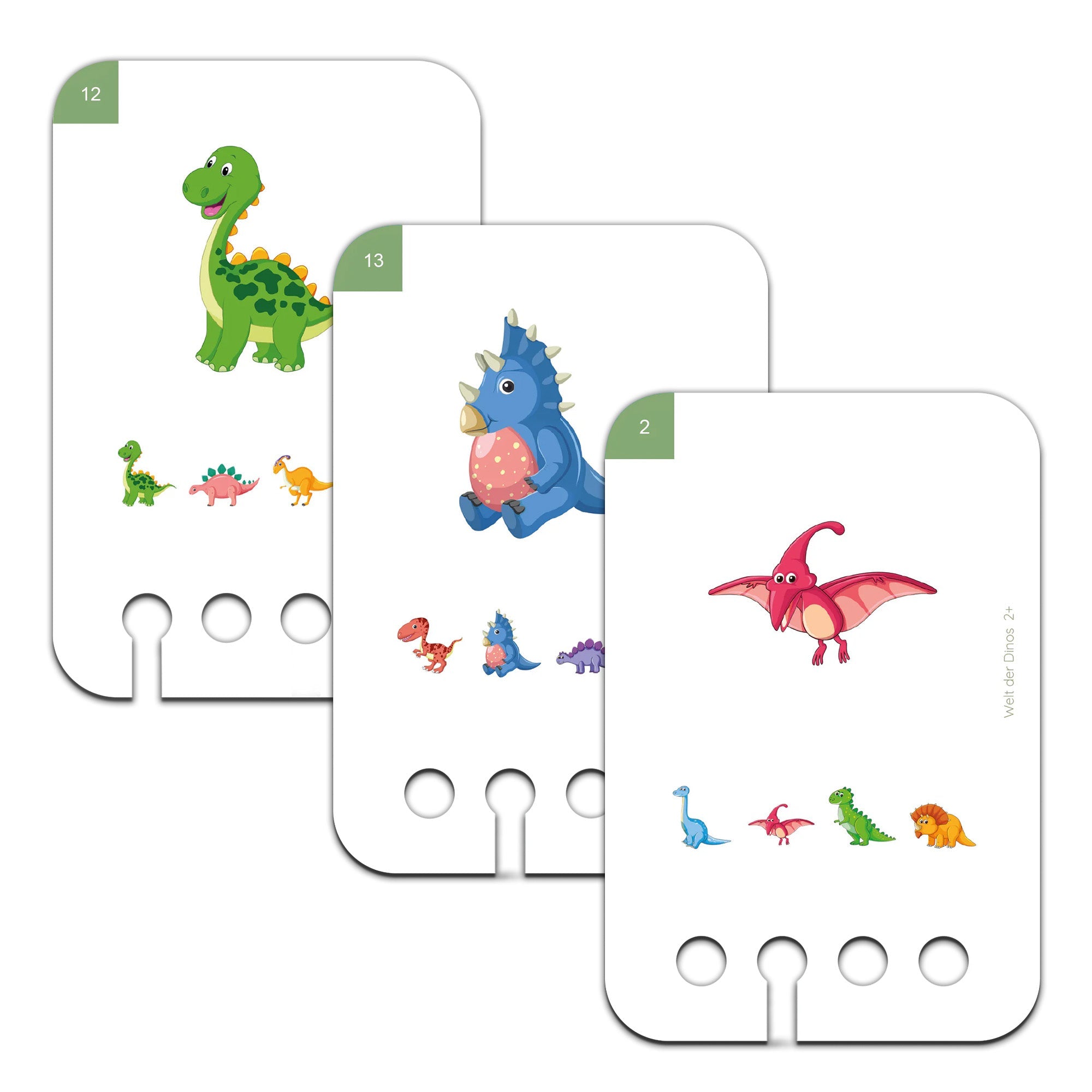 Erste Übungen für den Lochkasten - Welt der Dinos Lernspielverlag - malmichbuntbest.com