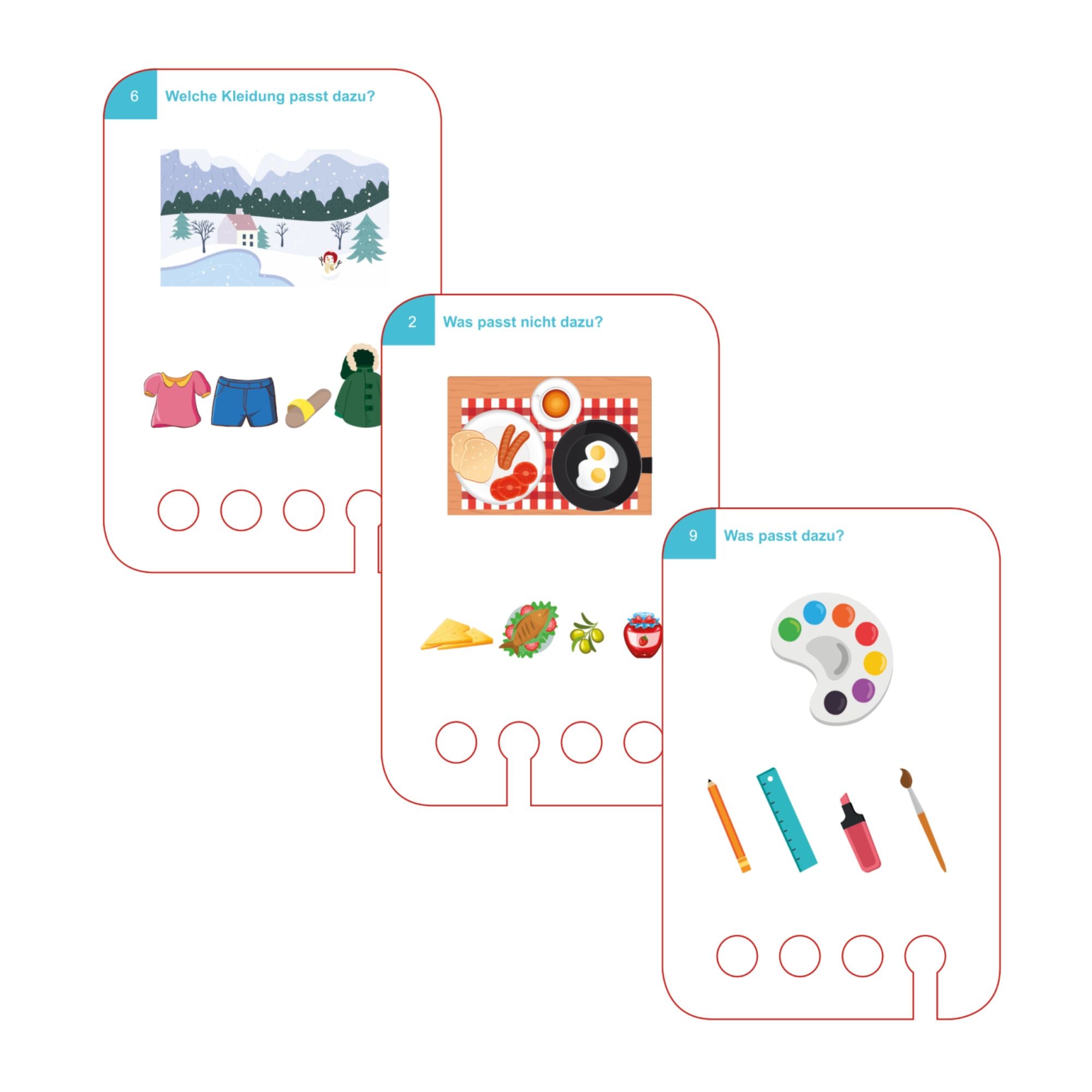 Erste Verknüpfungsspiele - Übungen für den Lochkasten Lernspielverlag - malmichbuntbest.com