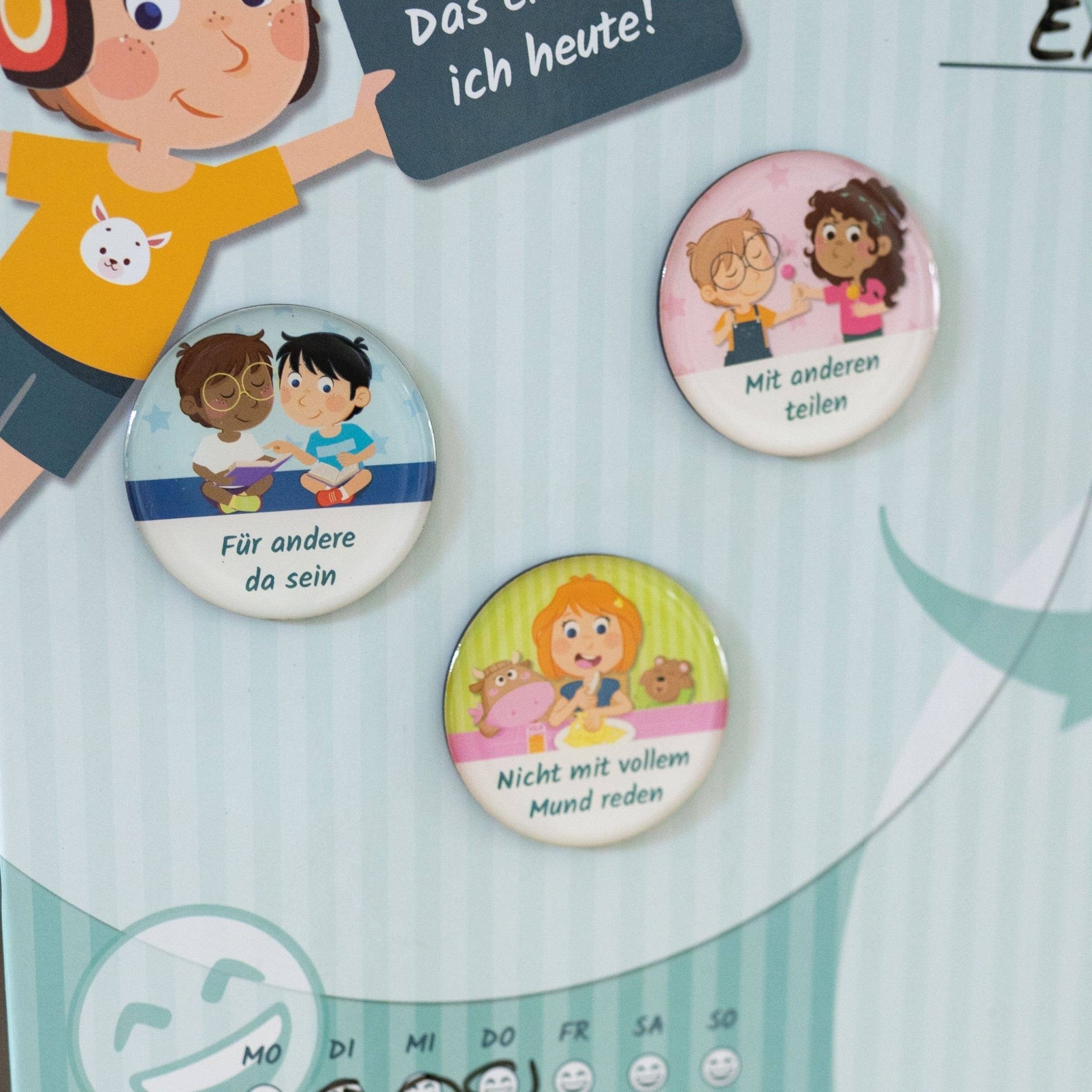 Erweiterungs - Set für Magnettafel "Fair und höflich" Papierdrachen - malmichbuntbest.com
