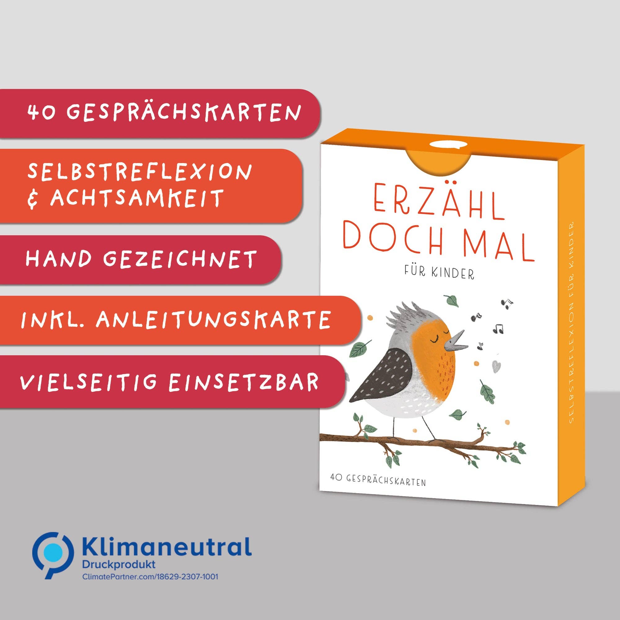 Erzähl doch mal – Gesprächskarten für Kinder Rüsselfuchs - malmichbuntbest.com