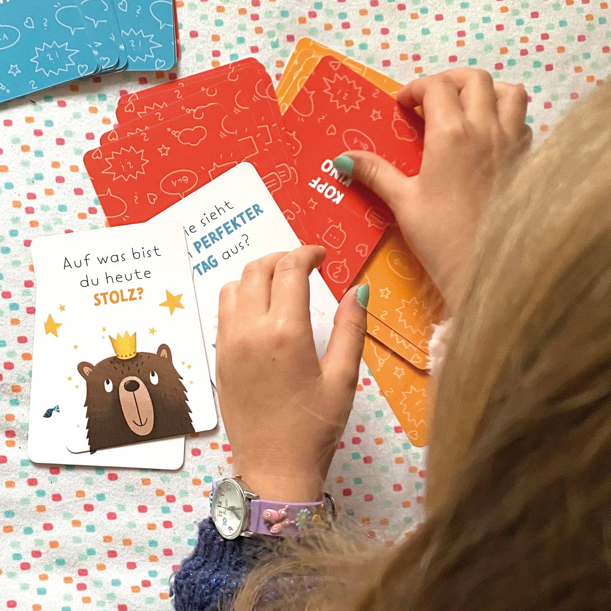 Erzähl doch mal – Gesprächskarten für Kinder Rüsselfuchs - malmichbuntbest.com