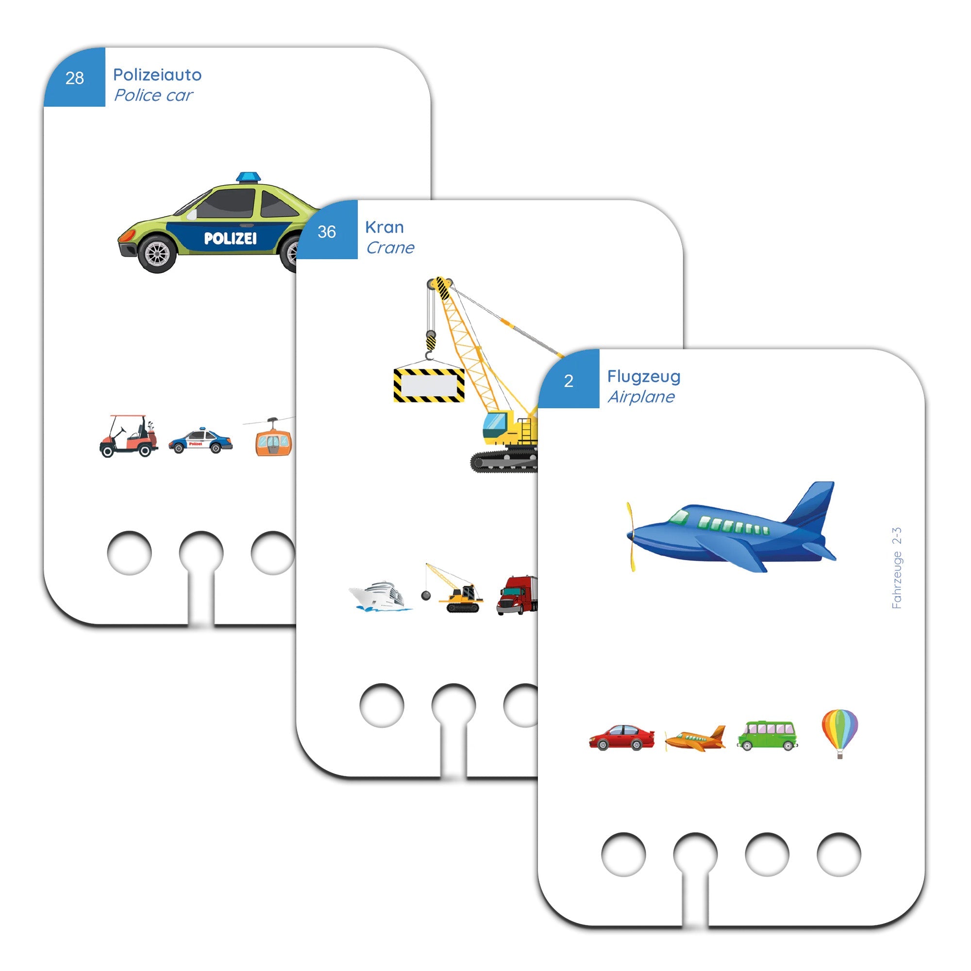 Fahrzeuge - Übungen für den Lochkasten Lernspielverlag - malmichbuntbest.com